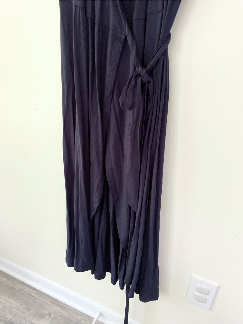 Boden Lavinia Jersey Wrap Dress in Navy Blue Midi Vneck size 10R - Picture 6 of 10